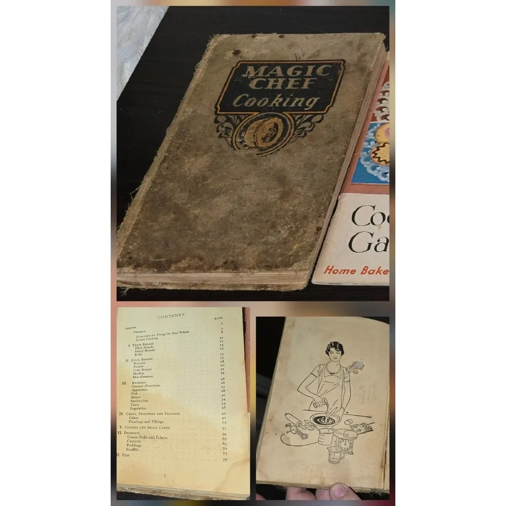 Vintage 1930s - 1960s Baking Cook‎ Books Grandma's, Eagle Brand, & Betty Crocker